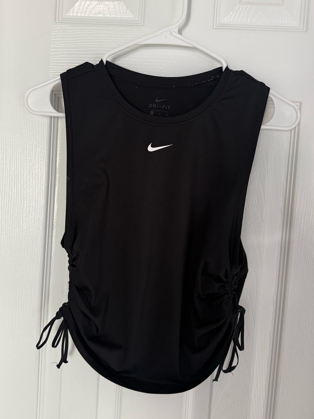 Nike Black Dri-FIT Side Ruched Tank